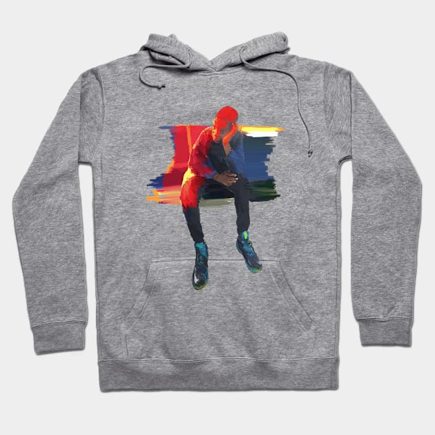 Losing Patience with the World Hoodie by UBiv Art Gallery